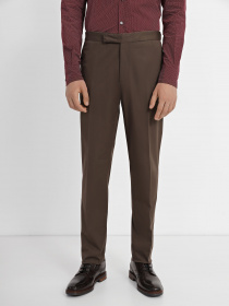 Классические штаны Zegna модель TR308293_Коричневий Фото