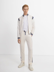 Джоггеры Zegna модель TR310358_Бежевий Джоггеры Zegna модель TR310358_Бежевий Фото