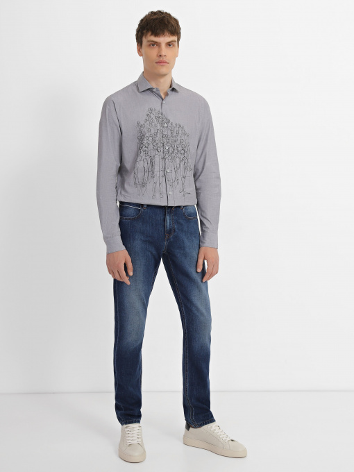 Прямые джинсы Zegna модель TR310728_Синій Фото