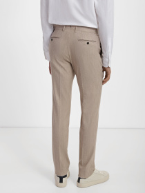 Класичні штани Zegna модель TR313083_Бежевий Фото