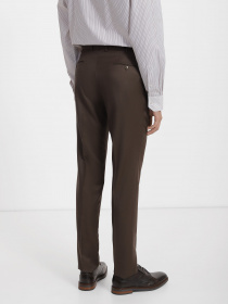 Классические штаны Zegna модель TR313966_Коричневий Фото