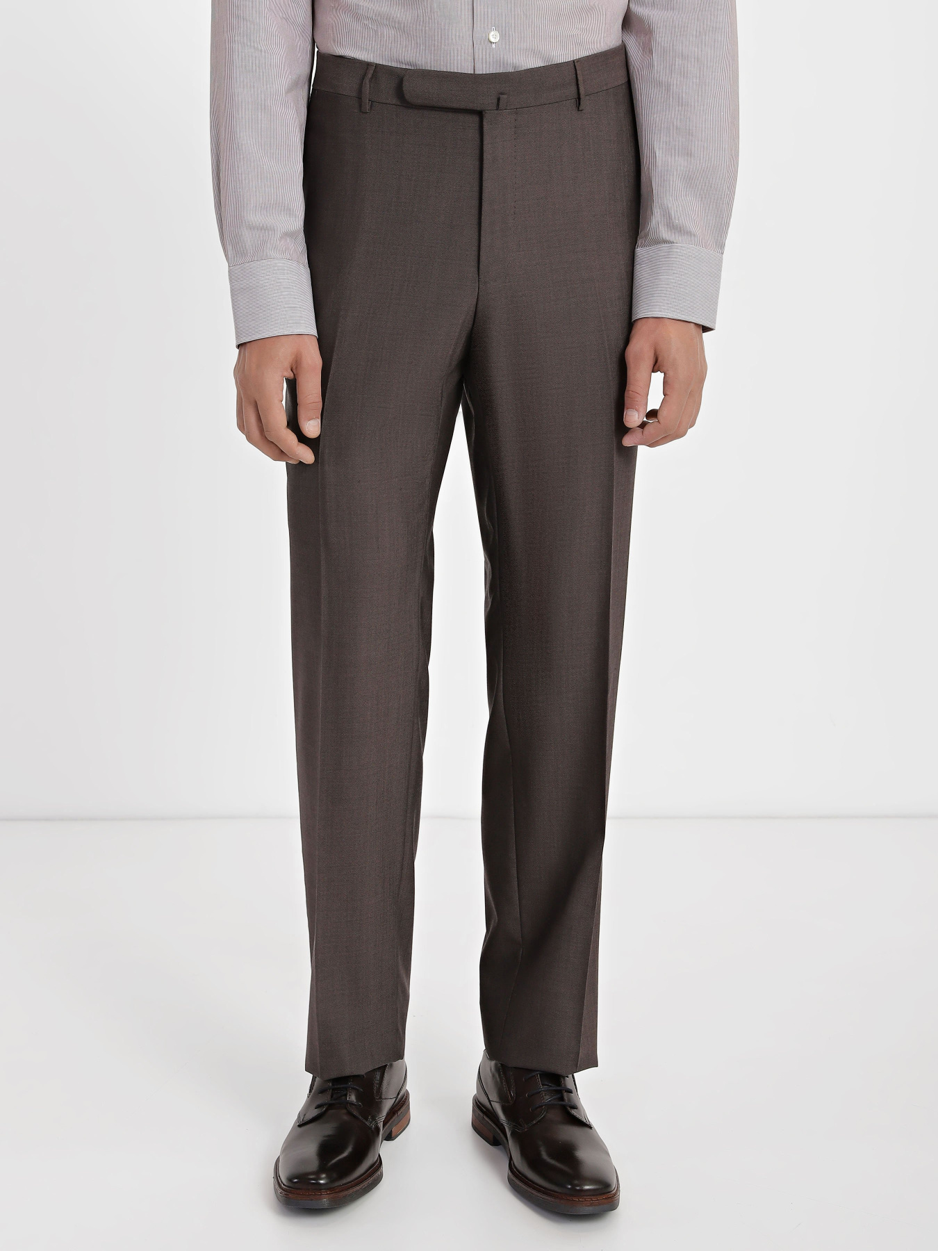 Класичні штани Zegna модель TR8567_Коричневий Фото