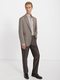 Класичні штани Zegna модель TR8567_Коричневий Фото