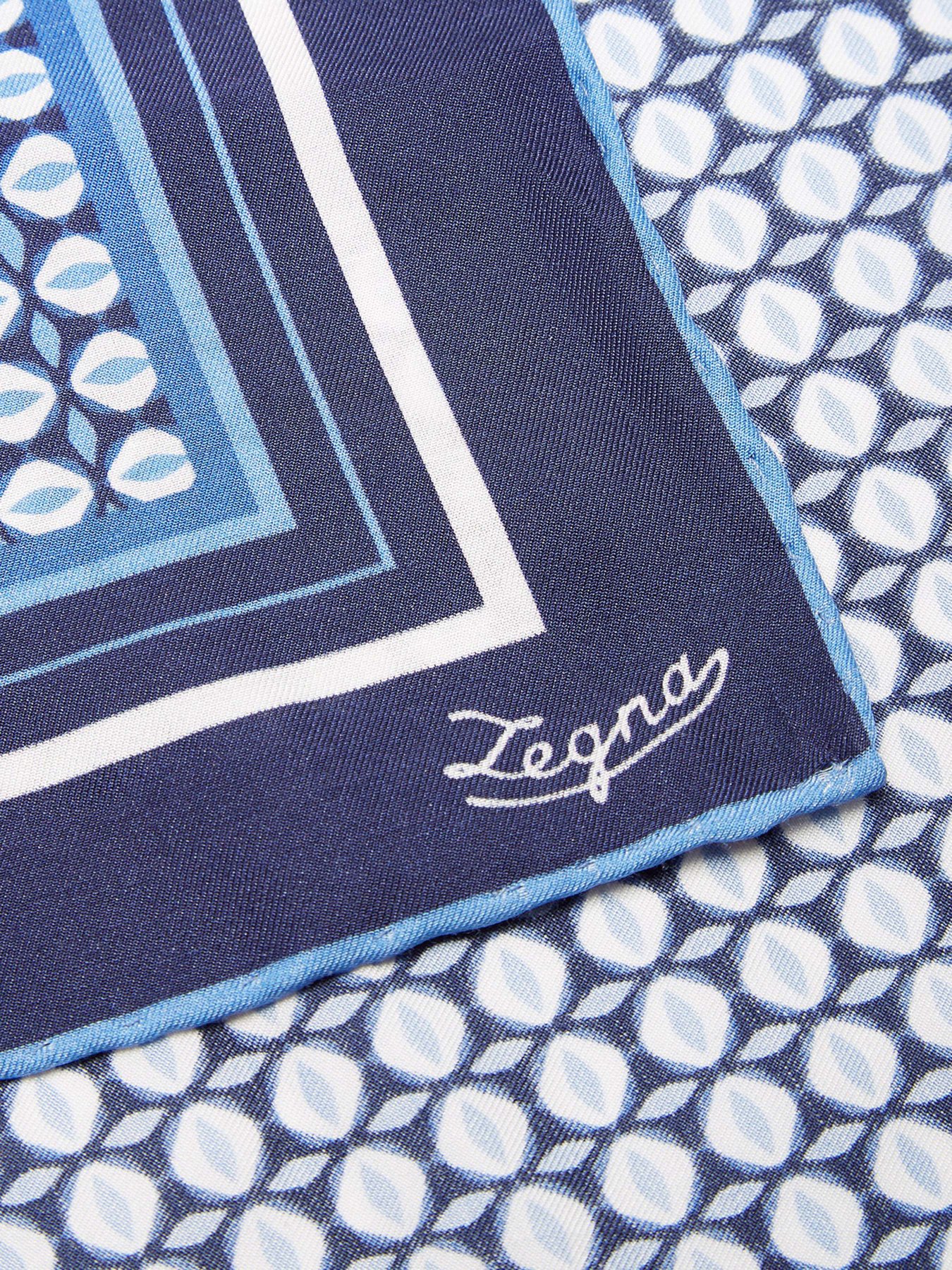 Платок Zegna модель AC309313_Синій Фото