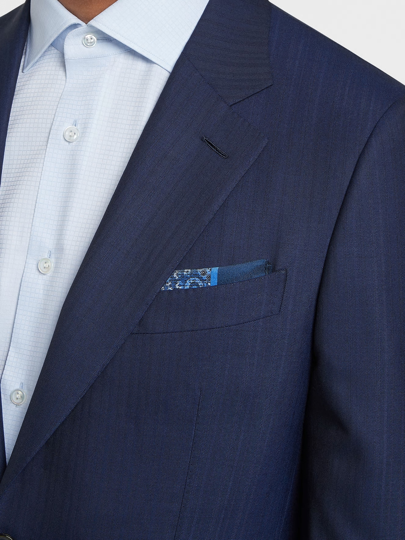 Платок Zegna модель AC311416_Блакитний Фото