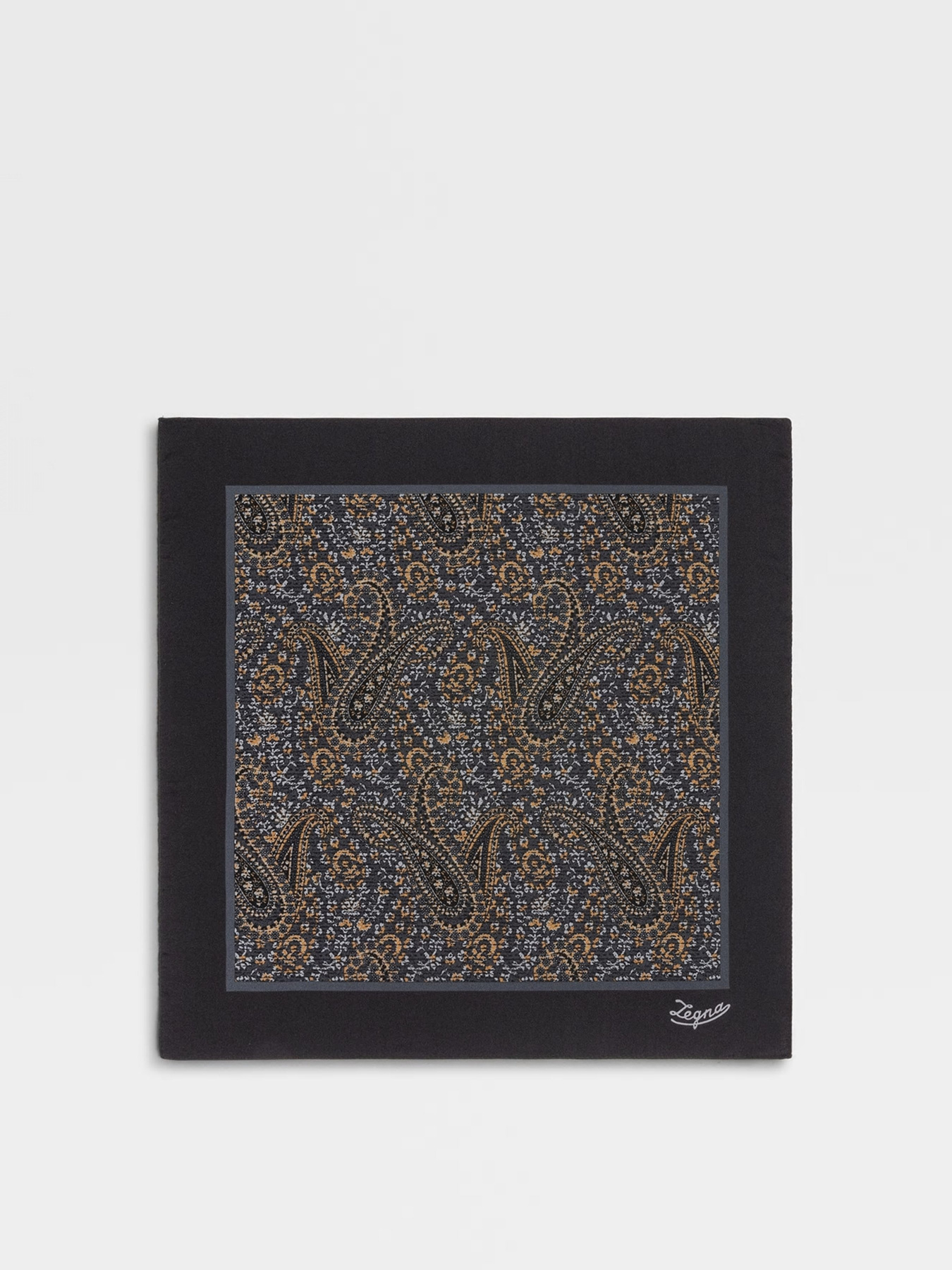 Платок Zegna модель AC311457_Коричневий/Чорний Фото