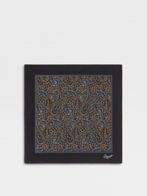 Платок Zegna модель AC311457_Коричневий/Чорний Фото