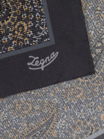 Хустка Zegna модель AC311457_Коричневий/Чорний Фото