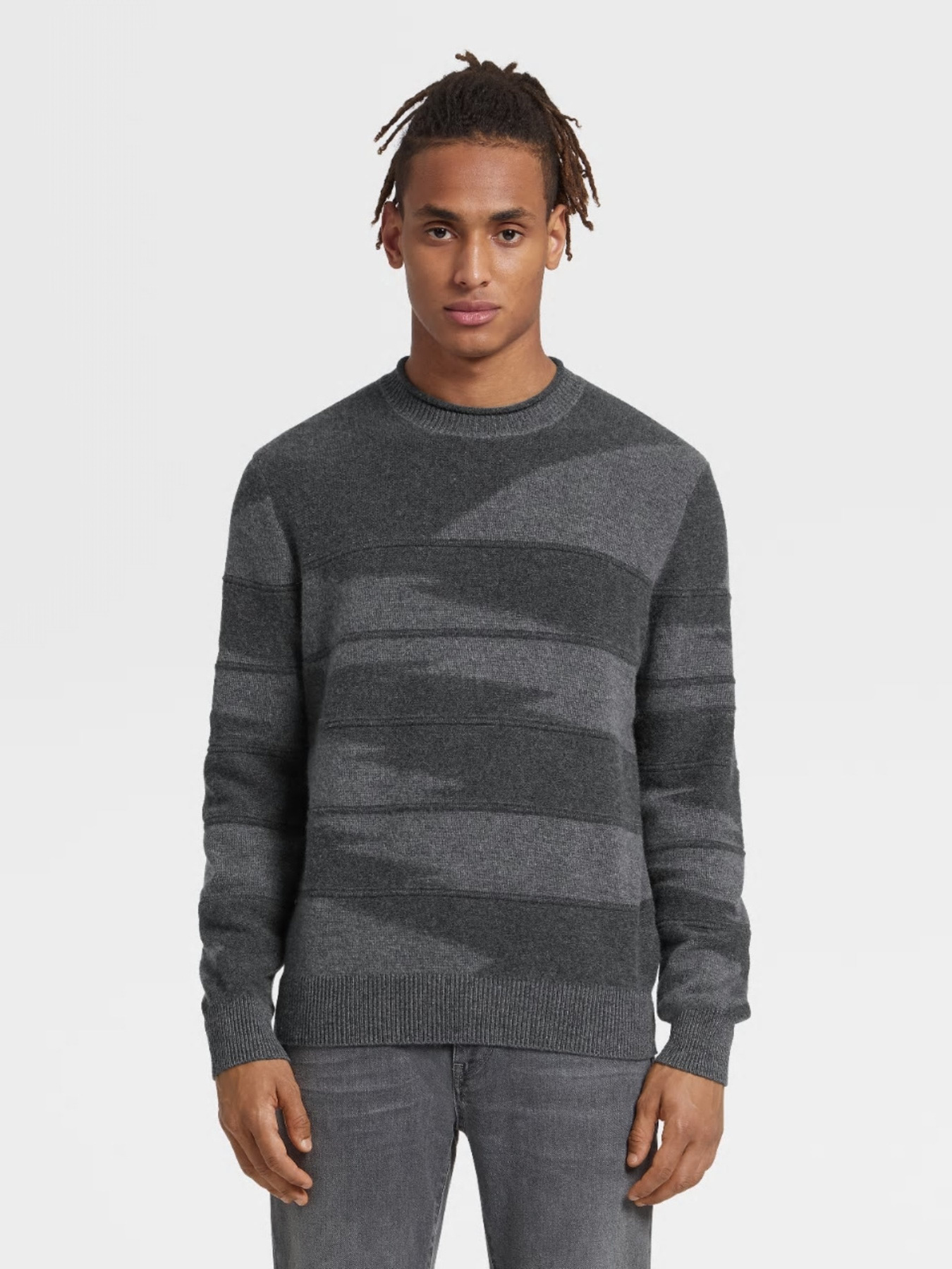 Джемпер Zegna модель KN313002_Сірий Фото