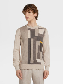 Джемпер Zegna модель KN313062_Бежевий Фото