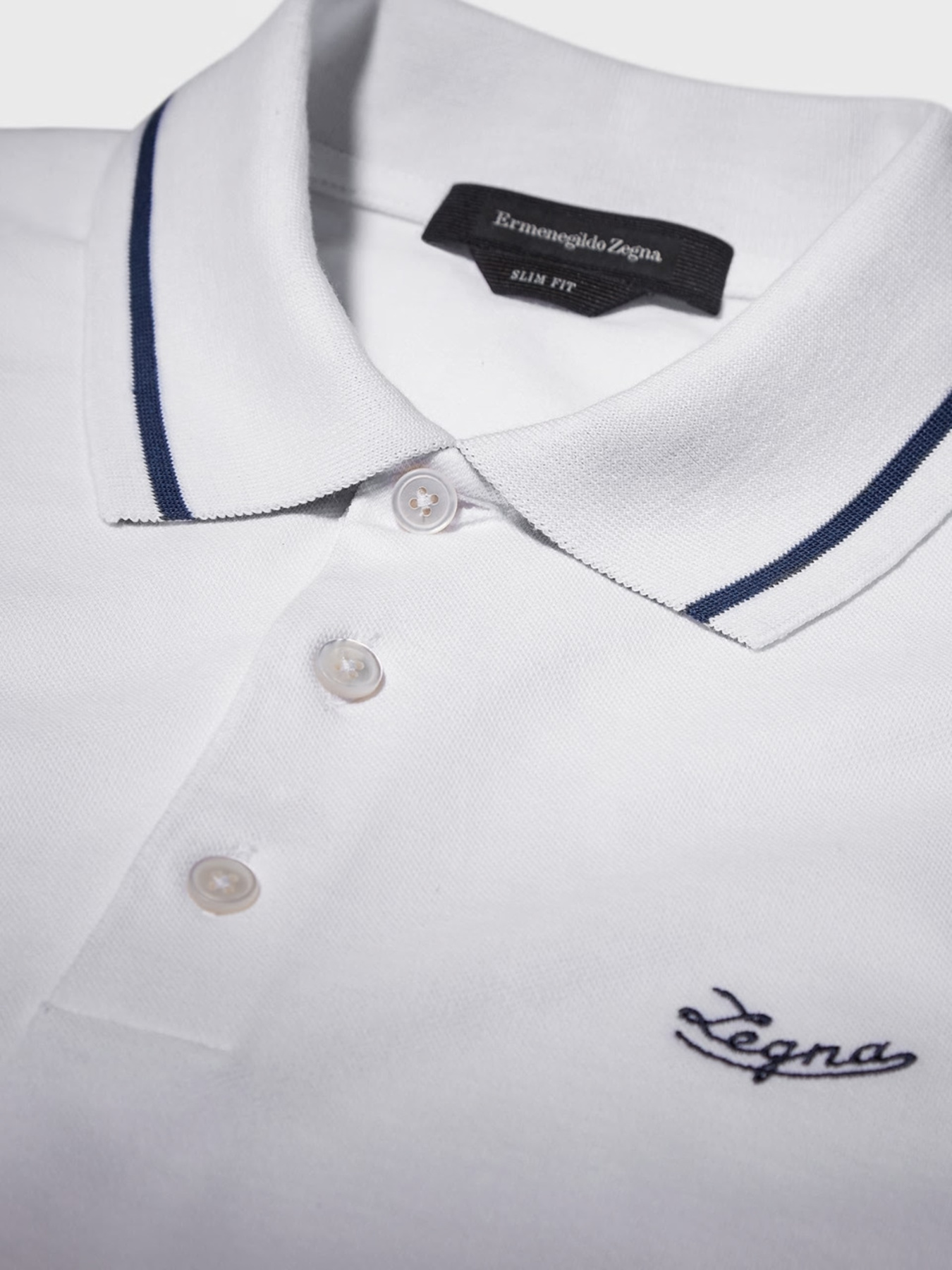 Поло Zegna модель KN313836_Білий Фото