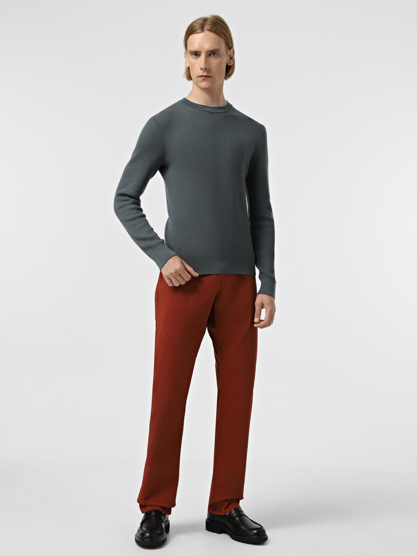 Джемпер Zegna модель KN313924_Морська хвиля Фото