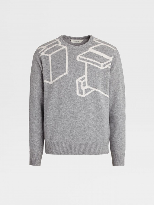 Свитер Zegna модель KN315037_Сірий Фото