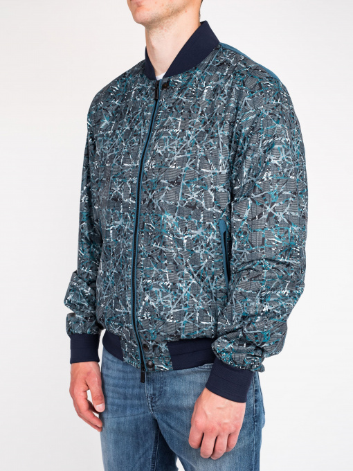 Бомбер Zegna модель OU312372_Синій Фото