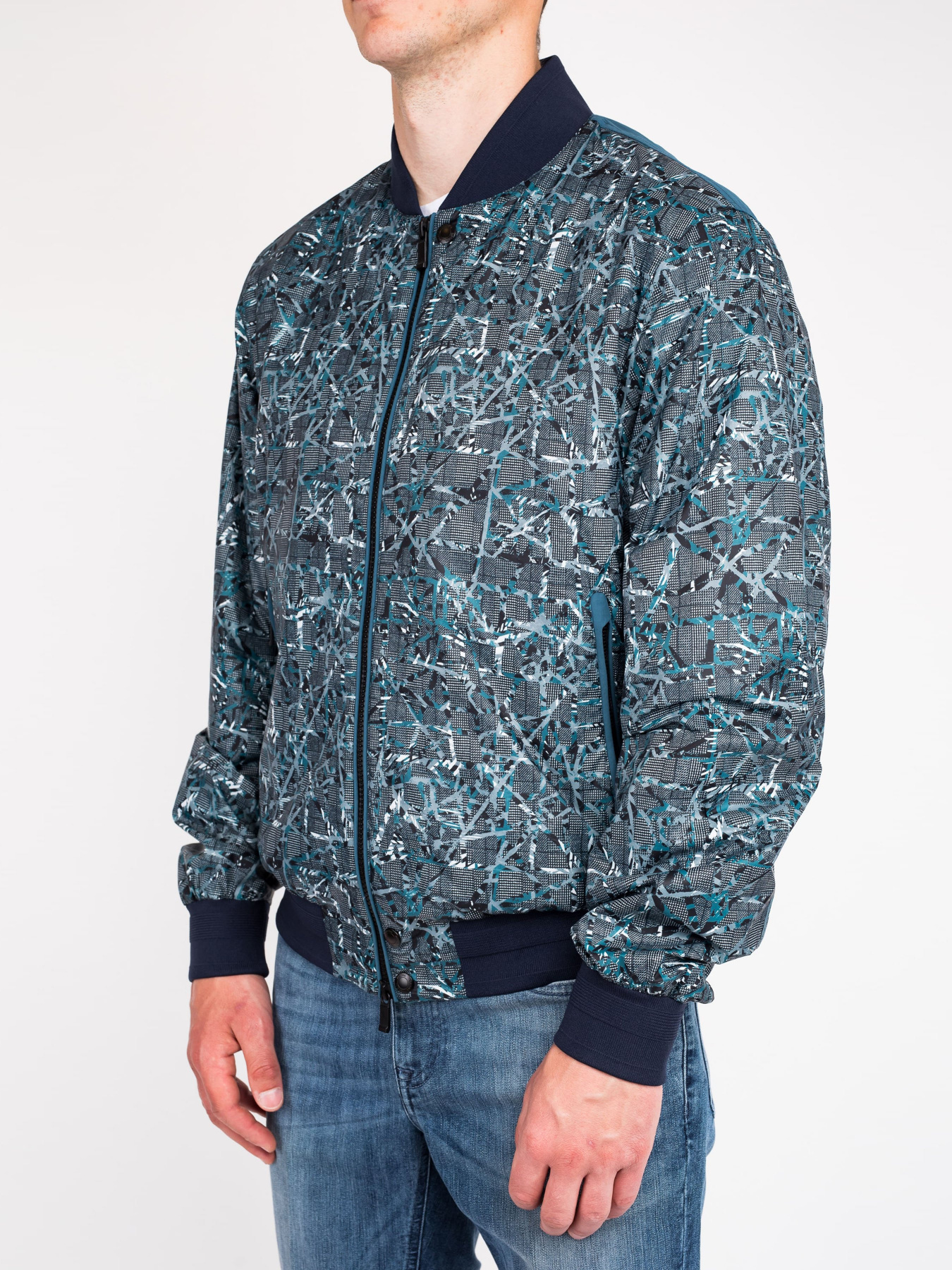 Бомбер Zegna модель OU312372_Синій Фото