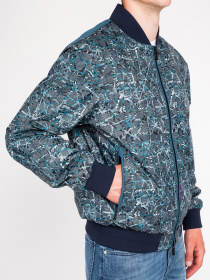 Бомбер Zegna модель OU312372_Синій Фото