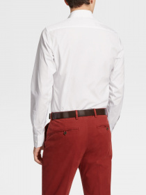 Рубашка повседневная Zegna модель SH308403_Білий Рубашка повседневная Zegna модель SH308403_Білий Фото