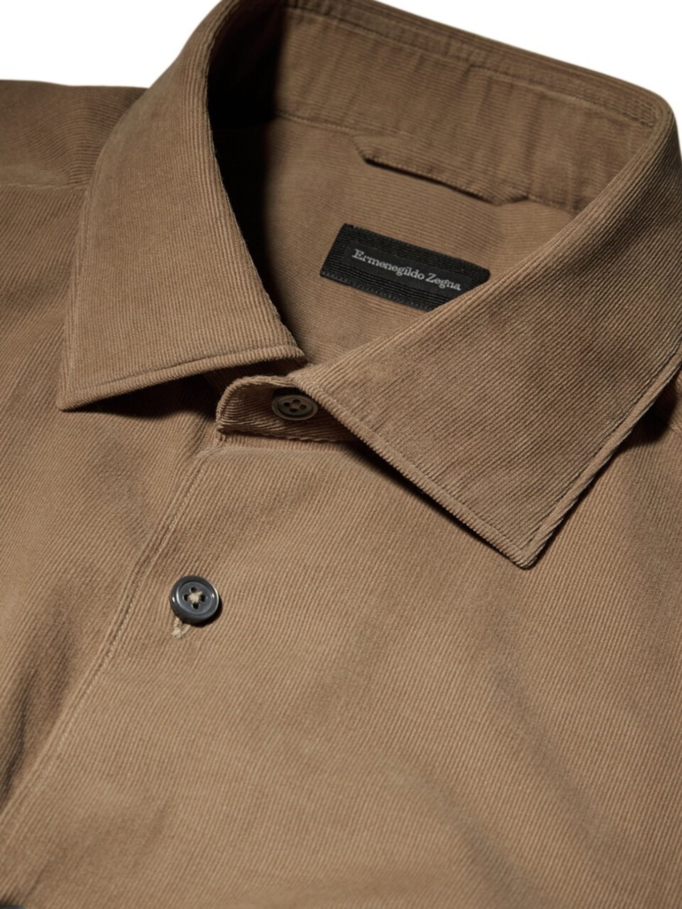 Рубашка повседневная Zegna модель SH311374_Бежевий Фото