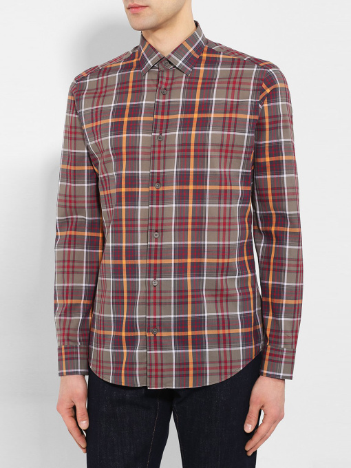 Рубашка повседневная Zegna модель SH312366_Коричневий Фото