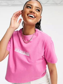 Футболки и поло Napapijri S-BOX W CROPPED модель NP0A4FHGPR11 Фото