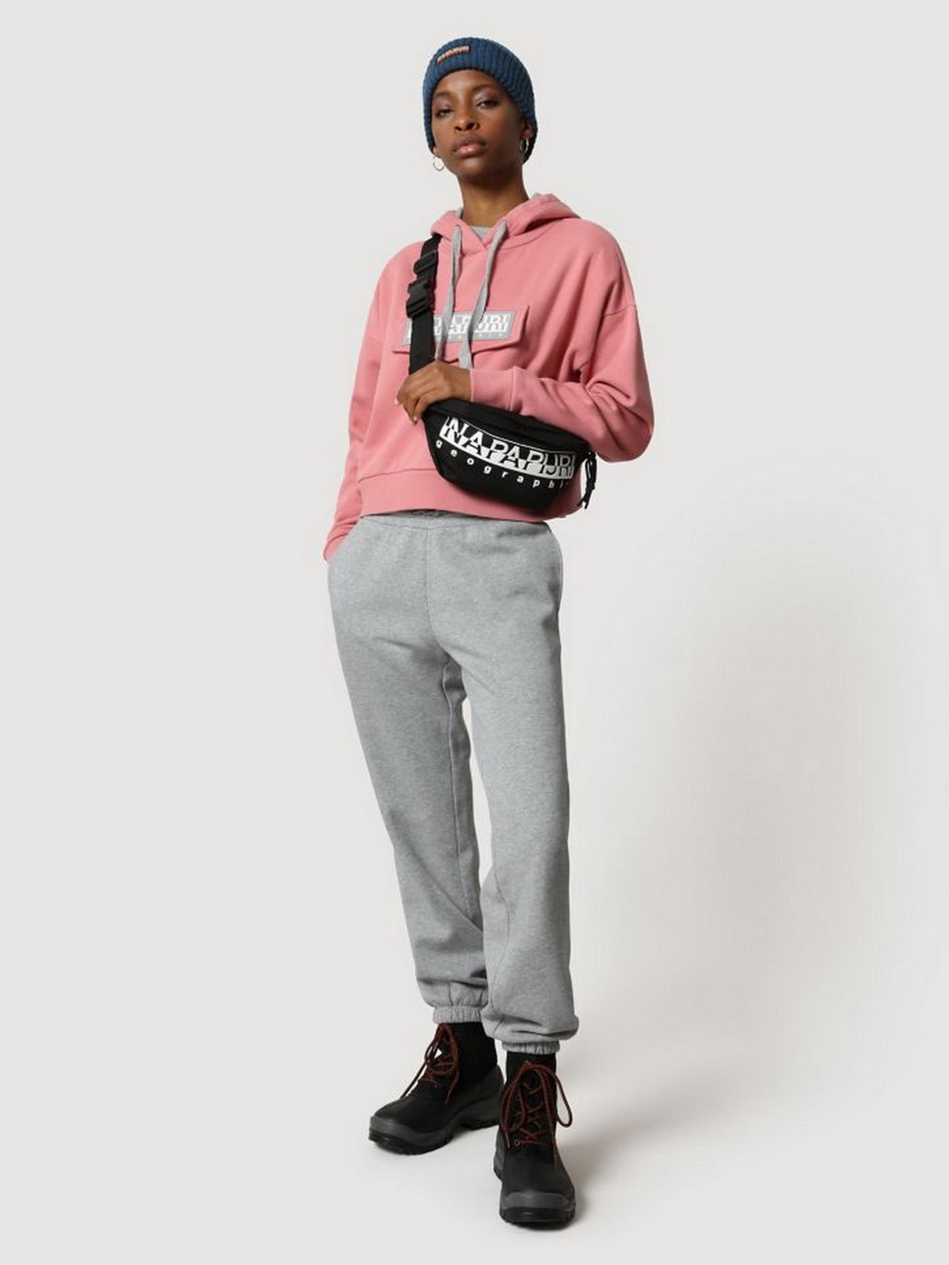 Худи Napapijri Burgee Crop модель NP0A4FUKPB11 Худи Napapijri Burgee Crop модель NP0A4FUKPB11 Фото