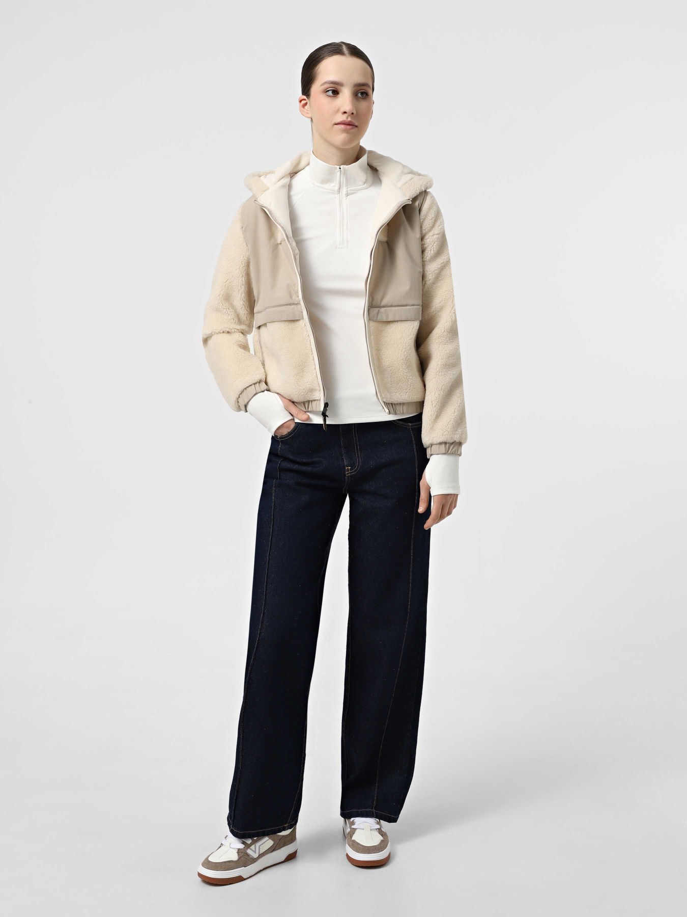 Кофта Napapijri Trollvegen Шерпа модель NP0A4GPINS51 Фото