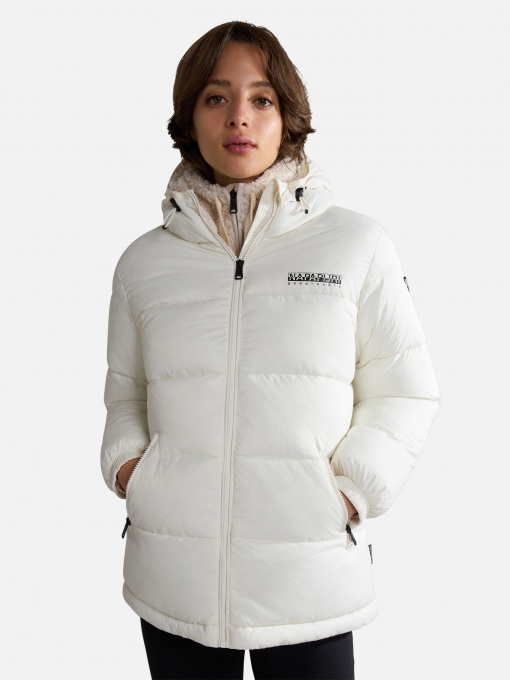 Демисезонная куртка Napapijri Box Medium Puffer модель NP0A4HCPN1A1 Фото