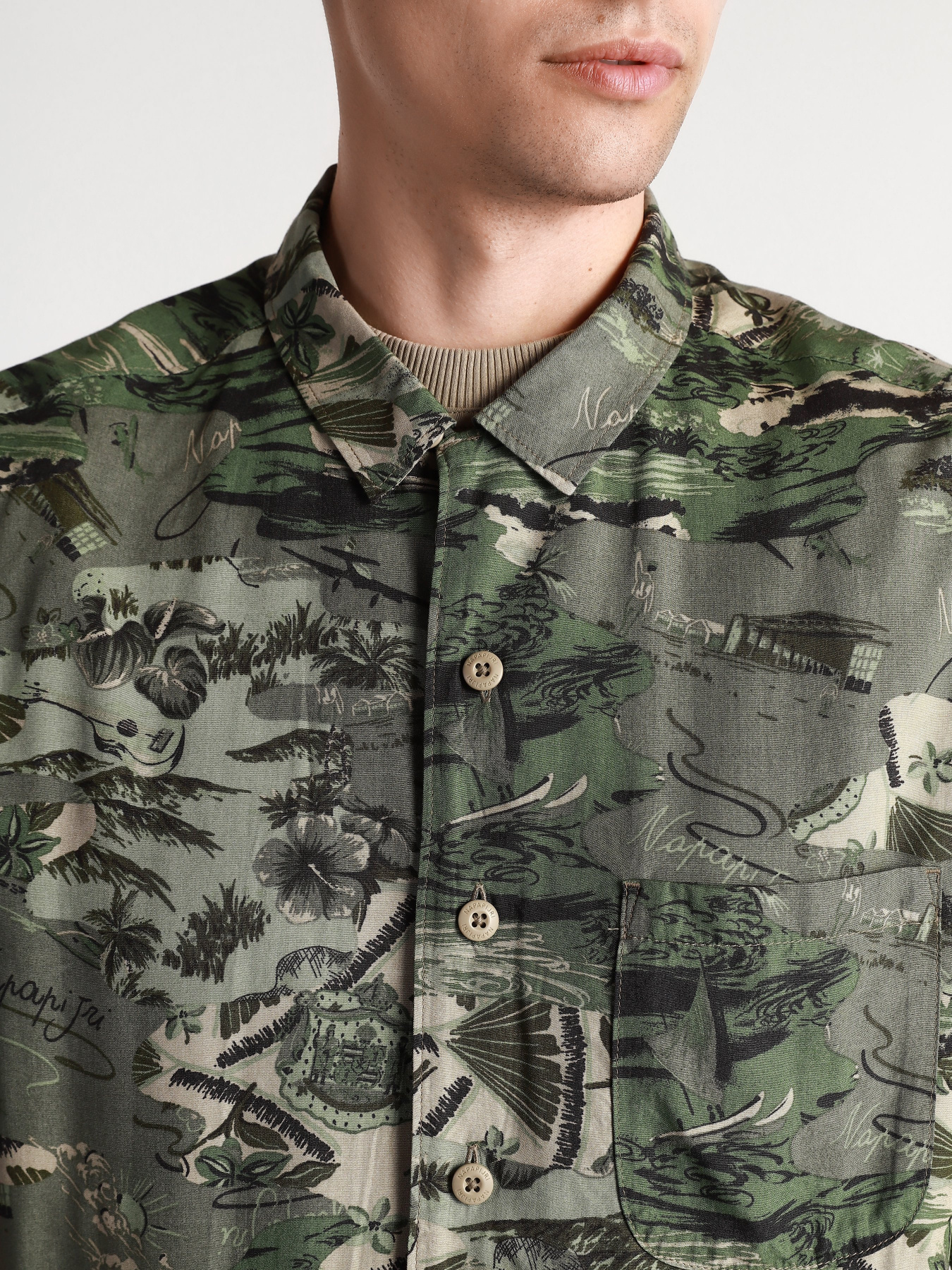 Рубашка повседневная Napapijri G-MAUI KNIT модель NP0A4F33F5M1 Фото