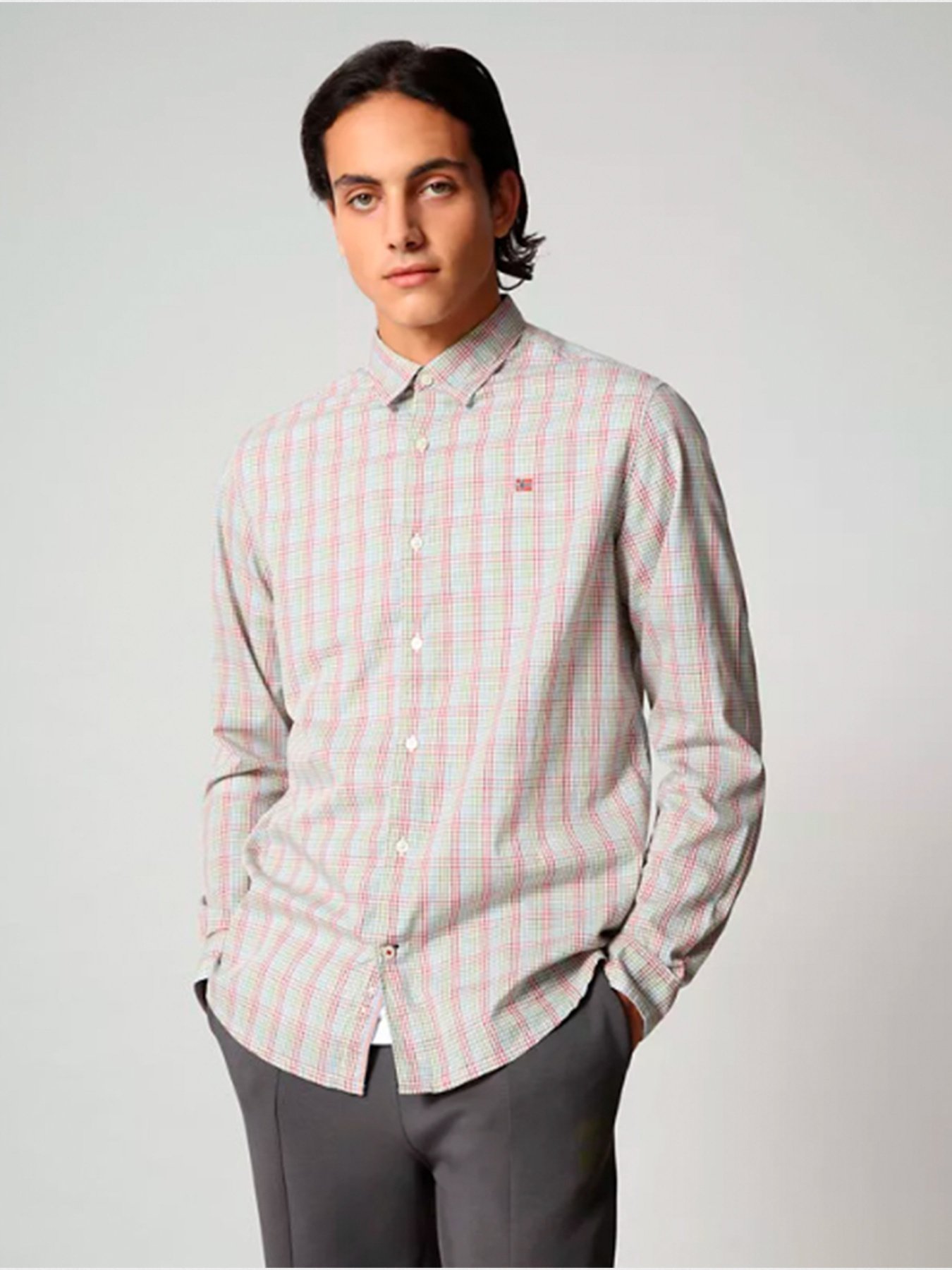 Рубашка повседневная Napapijri  GING LTG модель NP0A4F8572C1 Фото