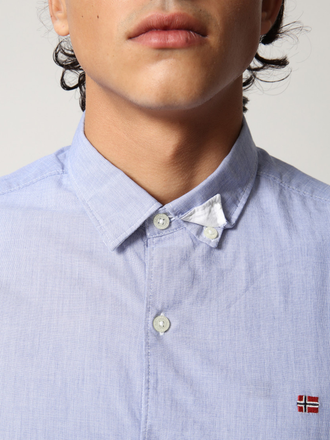 Рубашка повседневная Napapijri Ging модель NP0A4F858M21 Фото