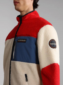 Флисовая кофта Napapijri Yupik FZ 3 Zip Crewneck модель NP0A4GNTMBA1 Фото