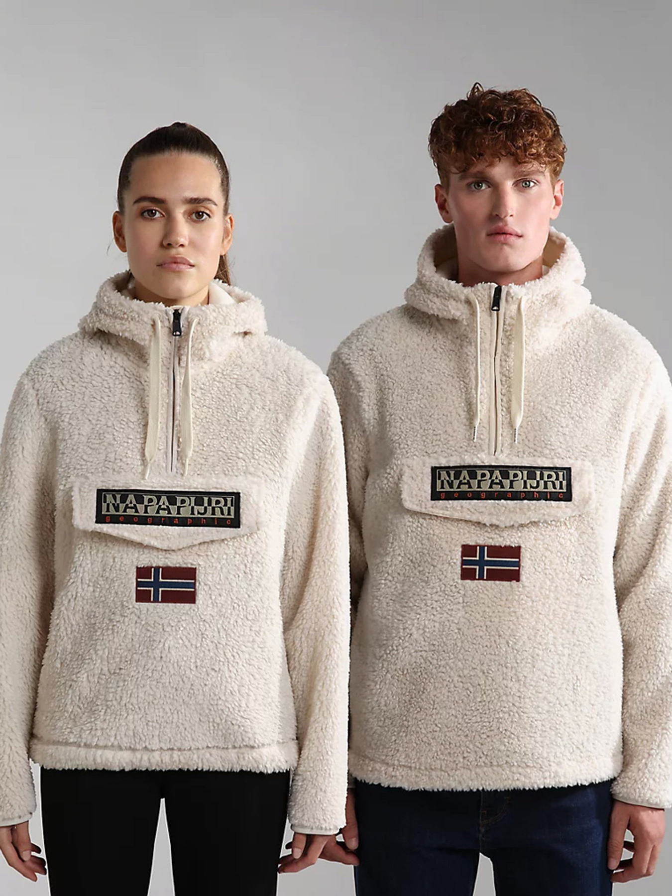 Анорак Napapijri Burgee Шерпа модель NP0A4GJ3NS51 Фото