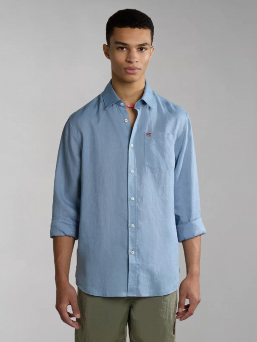 Сорочка повсякденна Napapijri G-CRETON LS модель NP0A4H1CB2B1 Фото