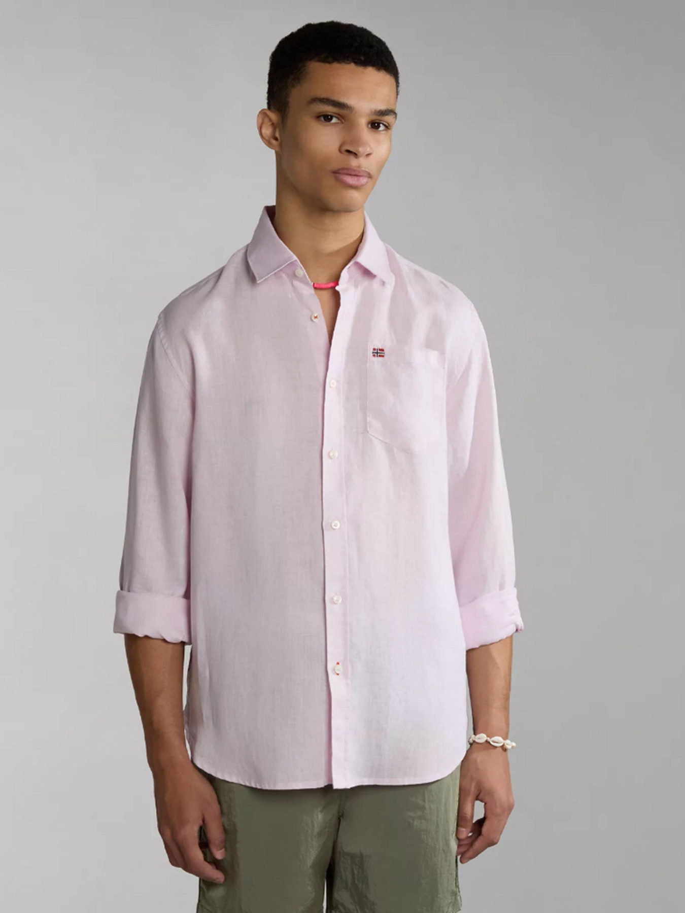 Сорочка повсякденна Napapijri G-CRETON LS модель NP0A4H1CP851 Фото