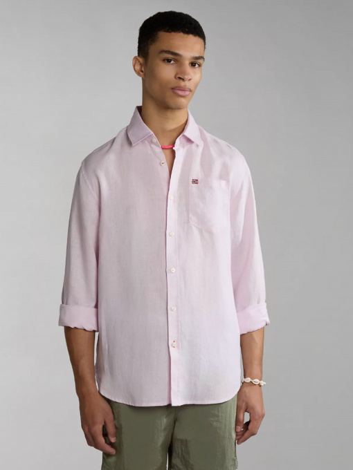 Рубашка повседневная Napapijri G-CRETON LS модель NP0A4H1CP851 Фото