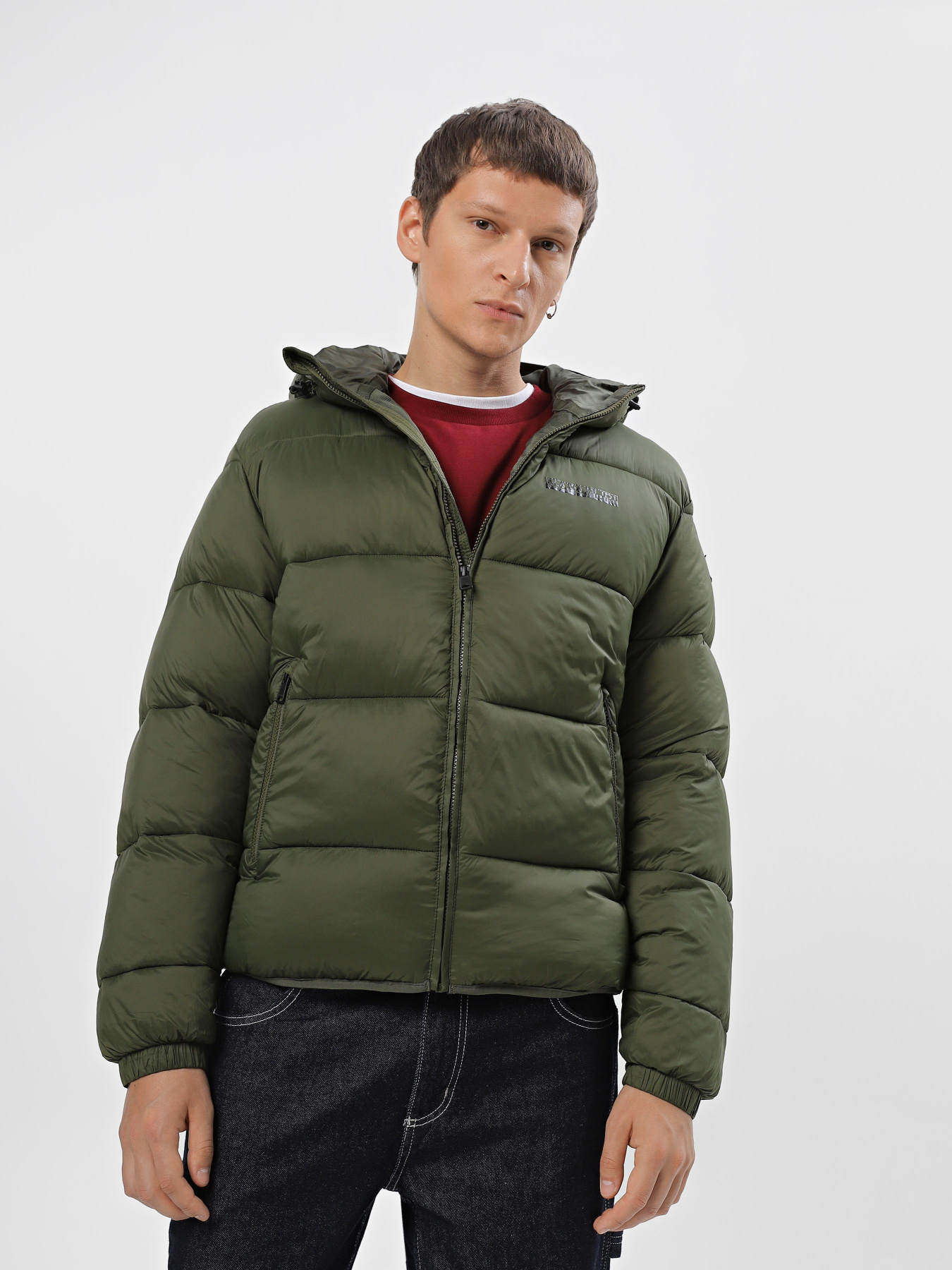 Зимняя куртка Napapijri Suomi Hood Puffer модель NP0A4GJEGE41 Фото