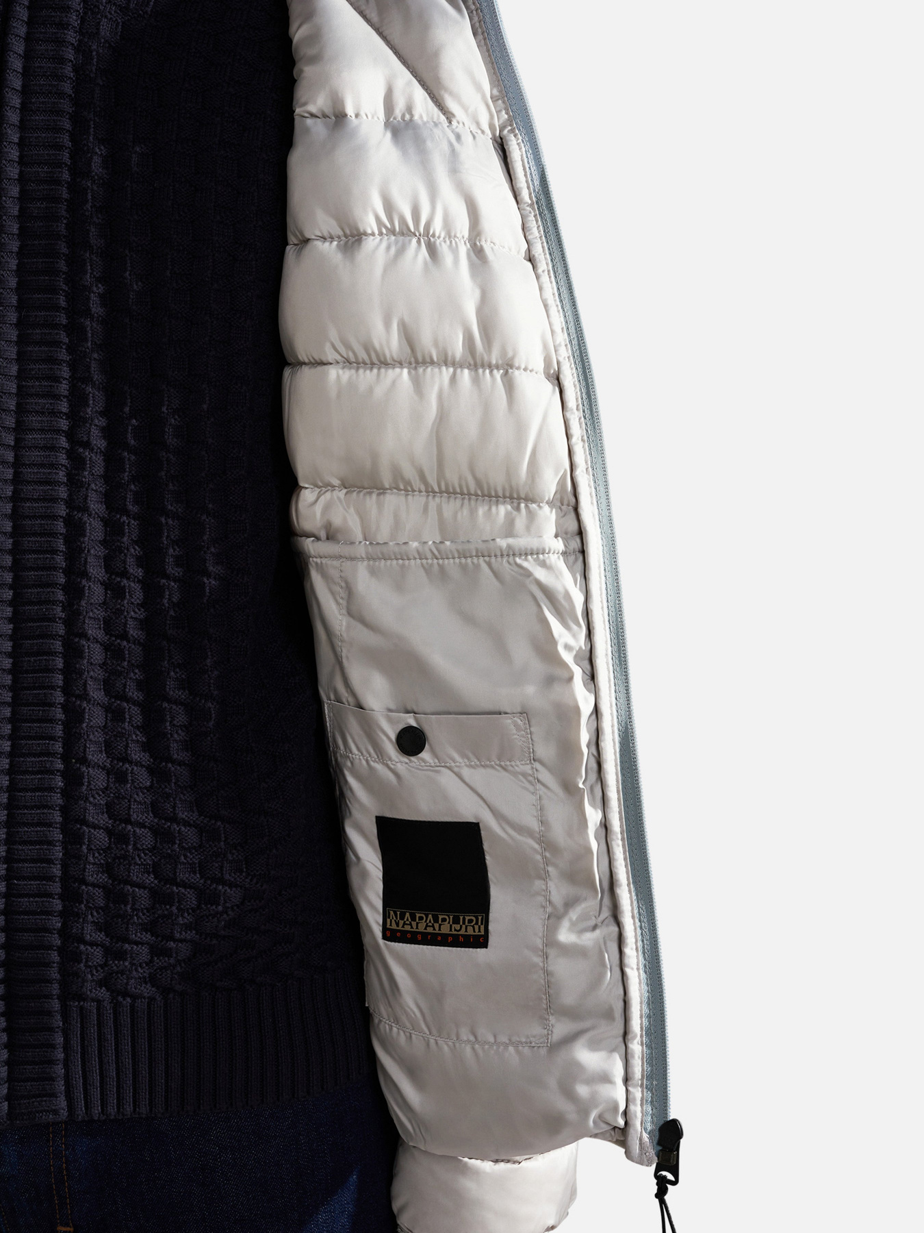 Демісезонна куртка Napapijri Aerons Hood Colour-block Puffer модель NP0A4GJLH541 Фото