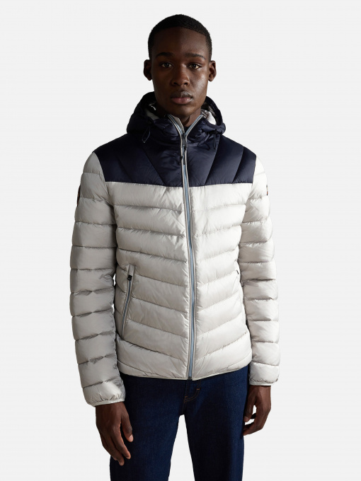 Куртки и дубленки Napapijri Aerons Hood Colour-block Puffer модель NP0A4GJLH541 Фото