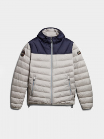 Демісезонна куртка Napapijri Aerons Hood Colour-block Puffer модель NP0A4GJLH541 Фото
