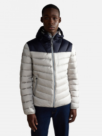 Демісезонна куртка Napapijri Aerons Hood Colour-block Puffer модель NP0A4GJLH541 Фото