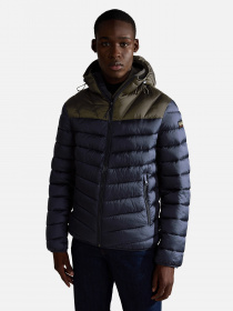 Демісезонна куртка Napapijri Aerons Hood Colour-block Puffer модель NP0A4GJLMB11 Фото