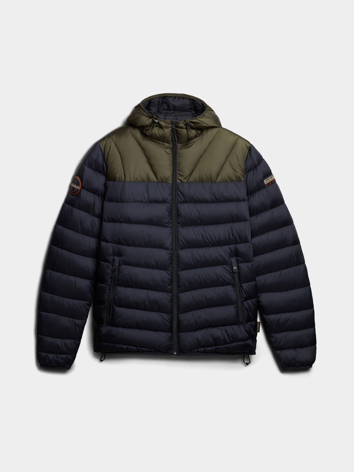 Демісезонна куртка Napapijri Aerons Hood Colour-block Puffer модель NP0A4GJLMB11 Фото