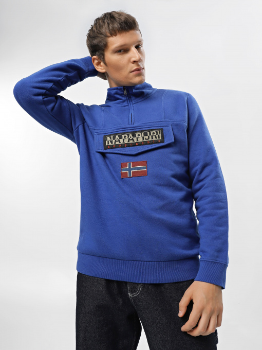 Кофта Napapijri Burgee Half-Zip Fleece модель NP0A4GJCB5A1 Фото