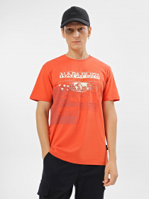 Футболка Napapijri Argus модель NP0A4HM5R141 Футболка Napapijri Argus модель NP0A4HM5R141 Фото