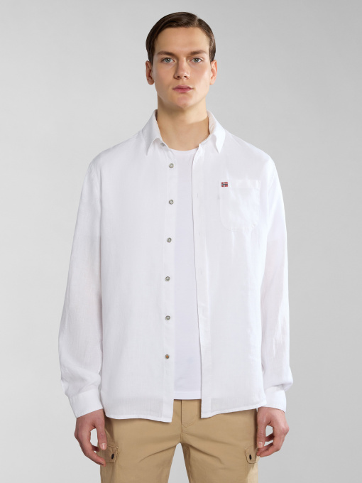 Сорочка Napapijri Linen модель NP0A4HQ20021 Фото