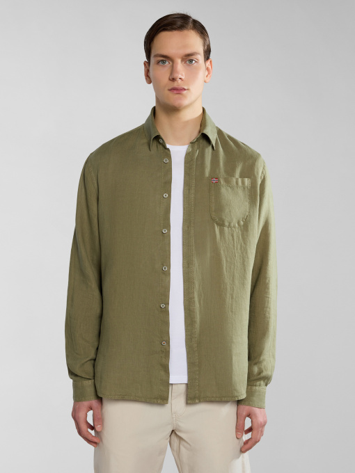 Сорочка Napapijri Linen модель NP0A4HQ2GAE1 Фото