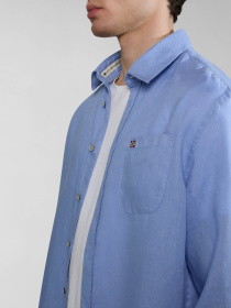 Рубашка повседневная Napapijri Linen модель NP0A4HQ2I001 Фото