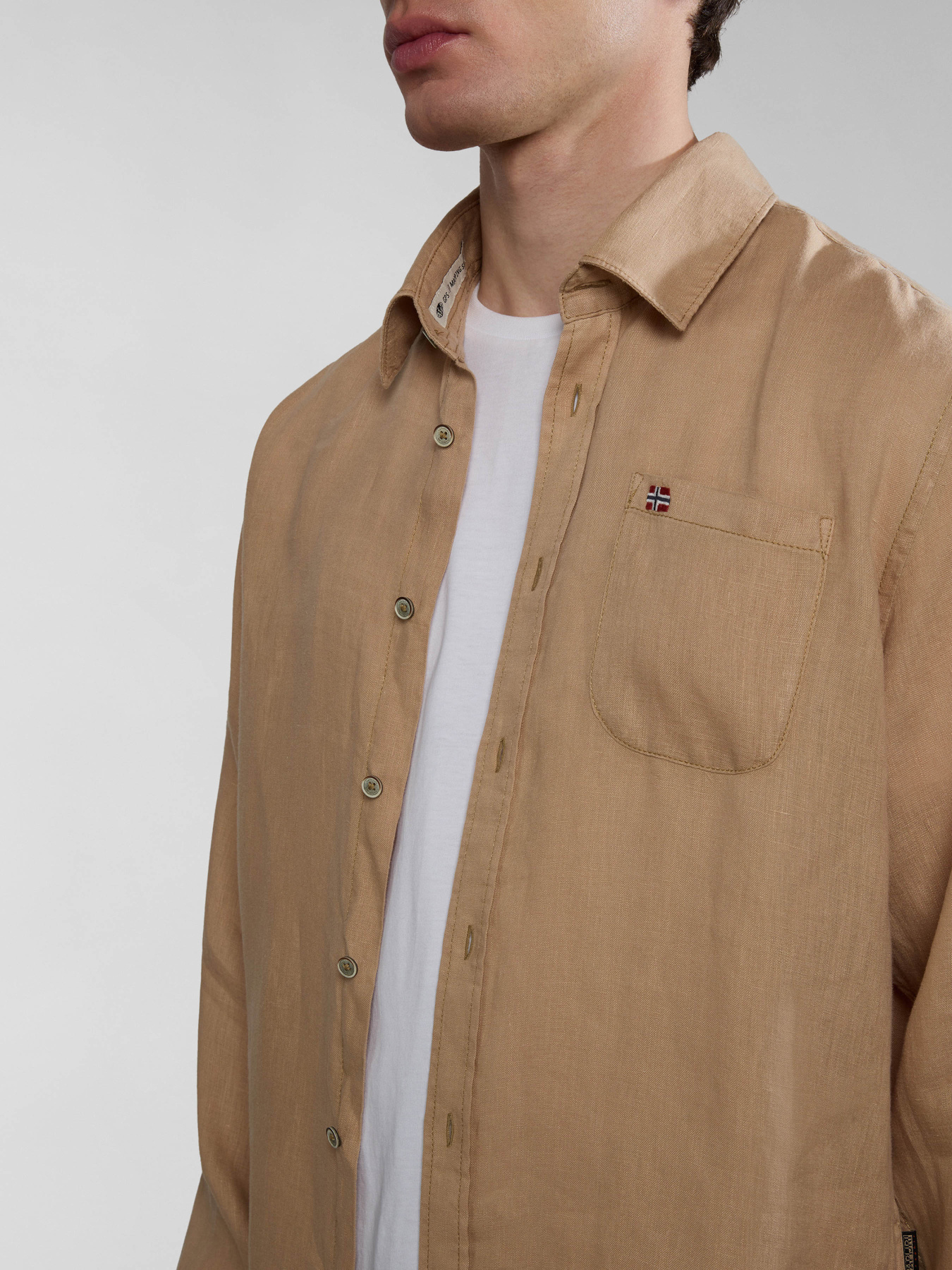 Рубашка Napapijri Linen модель NP0A4HQ2N1E1 Фото