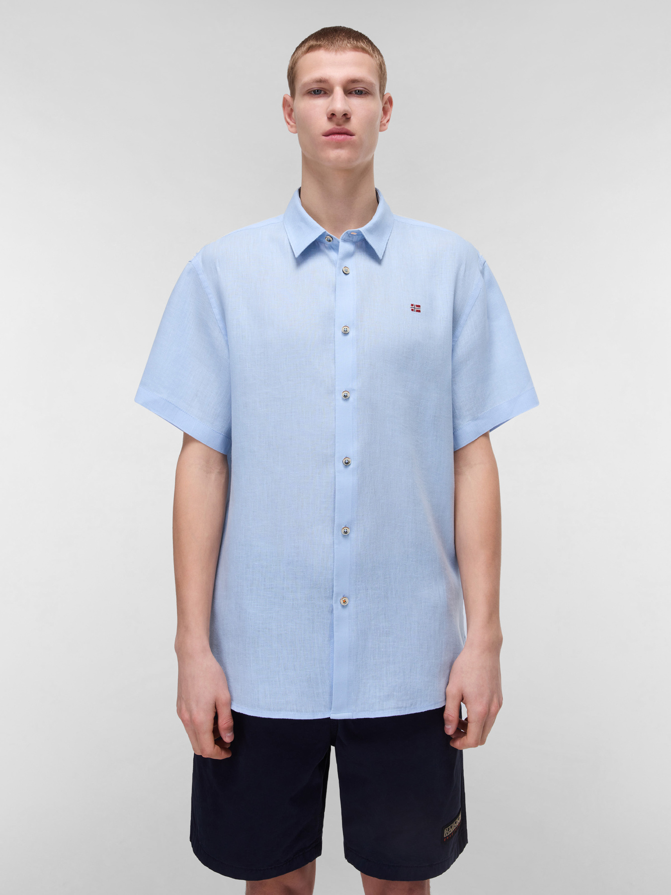 Рубашка повседневная Napapijri Linen модель NP0A4HT5I831 Фото