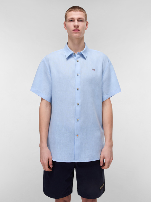 Рубашка повседневная Napapijri Linen модель NP0A4HT5I831 Фото
